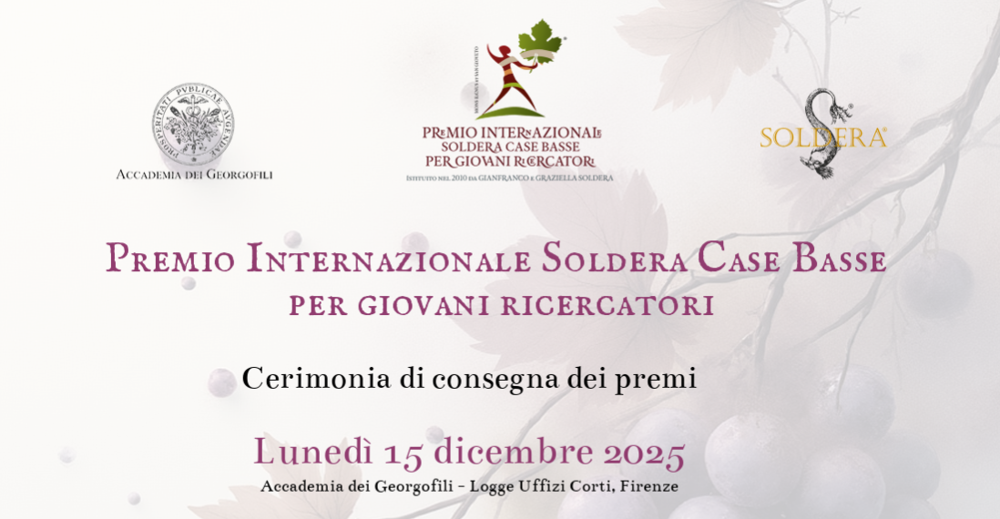 Premio Internazionale Soldera Case Basse per giovani ricercatori - Cerimonia di consegna dei premi